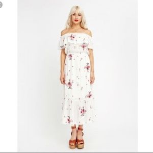 Lost and Wander Off the Shoulder Maxi Dress
